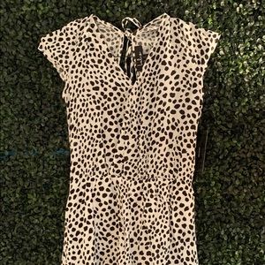 NWT Lulus polka dot Dalmatian print romper